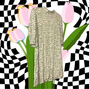 GANNI Floral Print Mini Dress EU 42